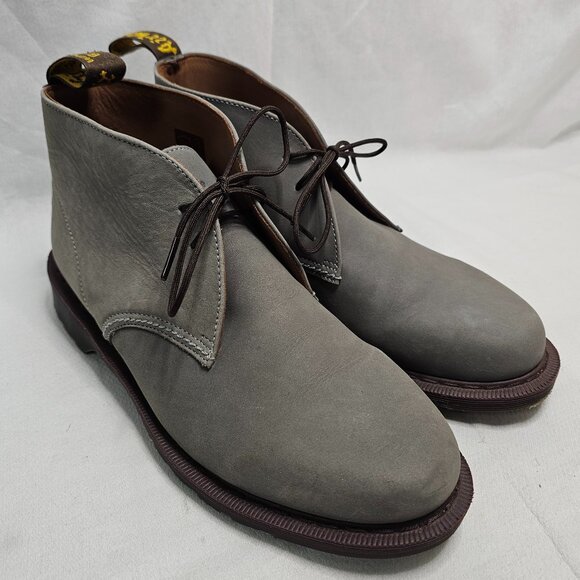 DOC DR. MARTENS OVERSTONE Boots Gray Ankle Chukka Unisex US Men 9 Women 10 main image 8